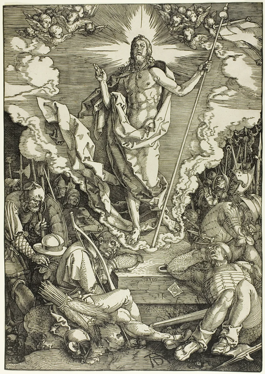 The Resurrection, from The Large Passion by Albrecht Dürer, print, 1510