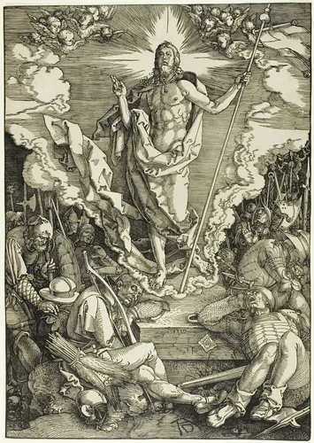 The Resurrection, from The Large Passion by Albrecht Dürer, print, 1510