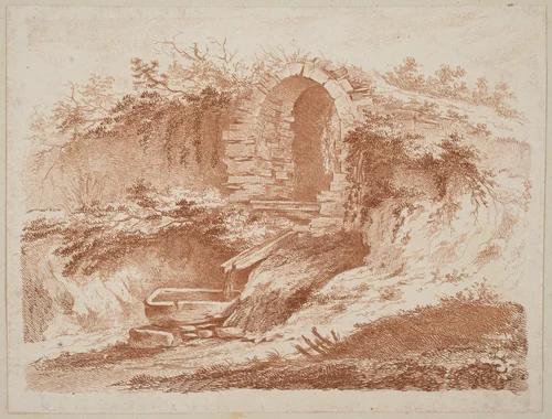 The Spring at l'Orsière by Jean Jacques de Boissieu, print, 1759