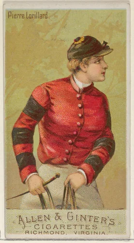 Pierre Lorillard, from the Racing Colors of the World series (N22a) for Allen & Ginter Cigarettes by Allen & Ginter, print, 1888