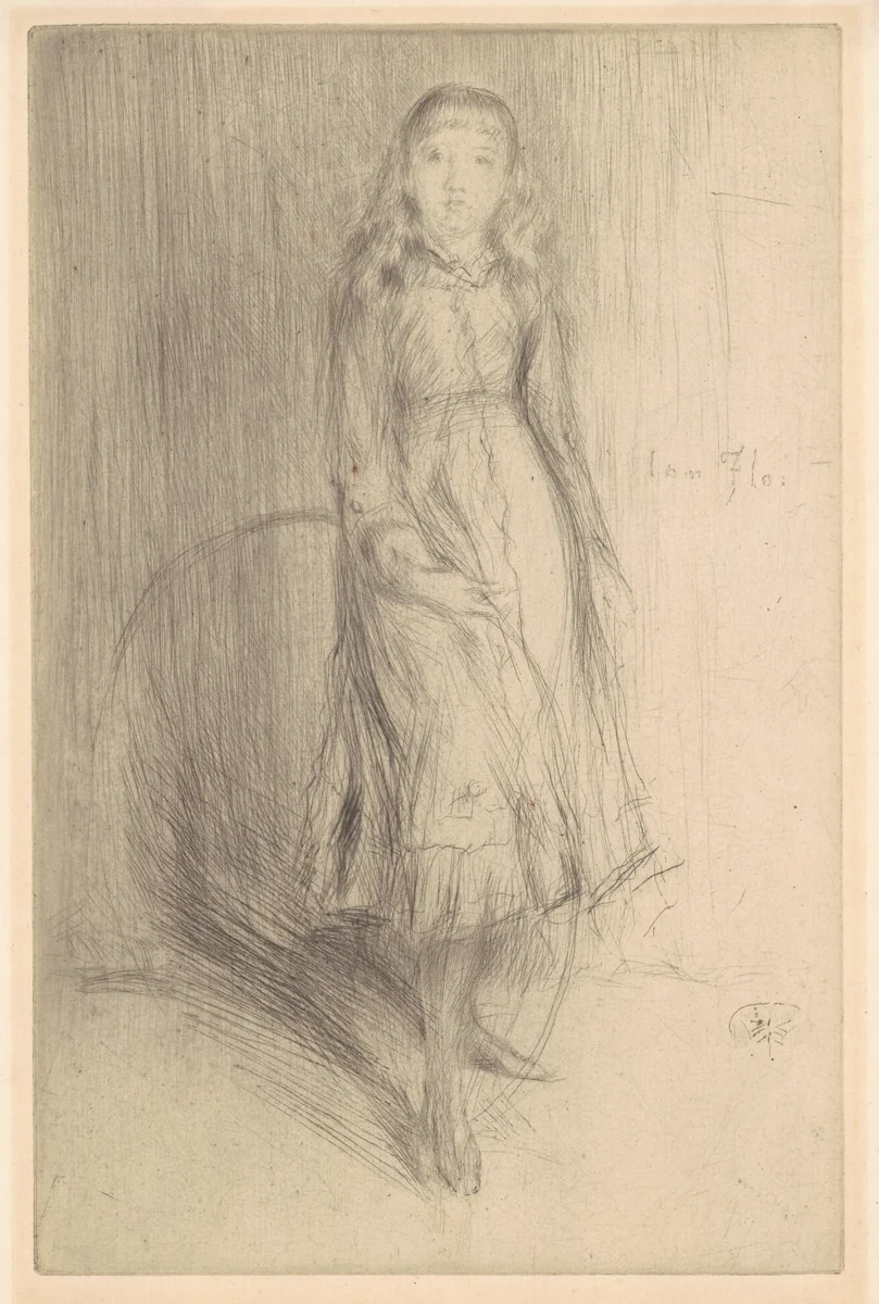 Florence Leyland by James McNeill Whistler, print, 1874