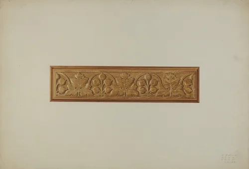 Carved Furniture Detail by John Sullivan, index of american design, 1939
