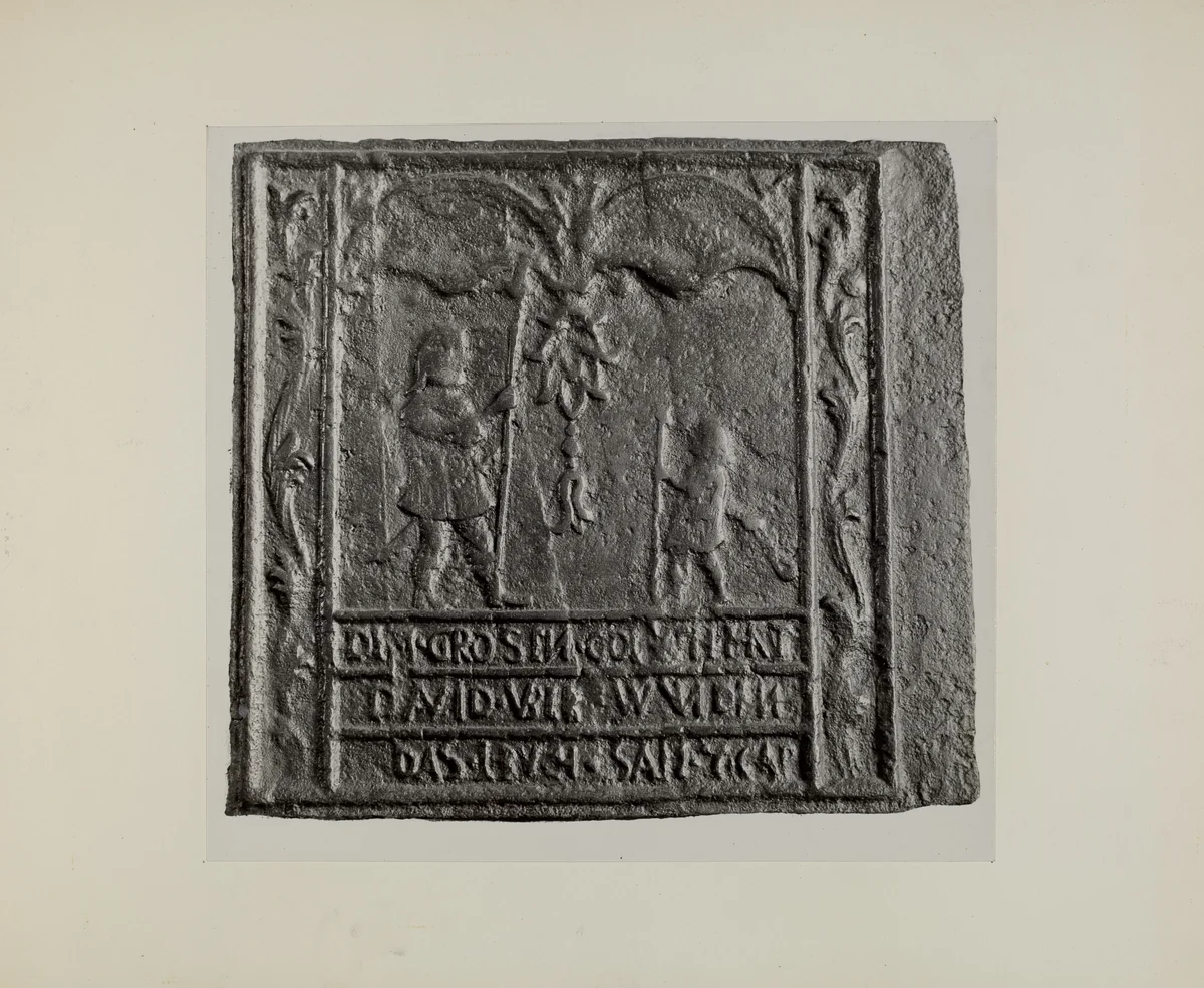 Pa. German Stove Plate by Charles Von Urban, index of american design, 1942