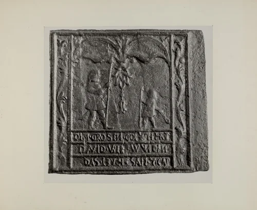 Pa. German Stove Plate by Charles Von Urban, index of american design, 1942