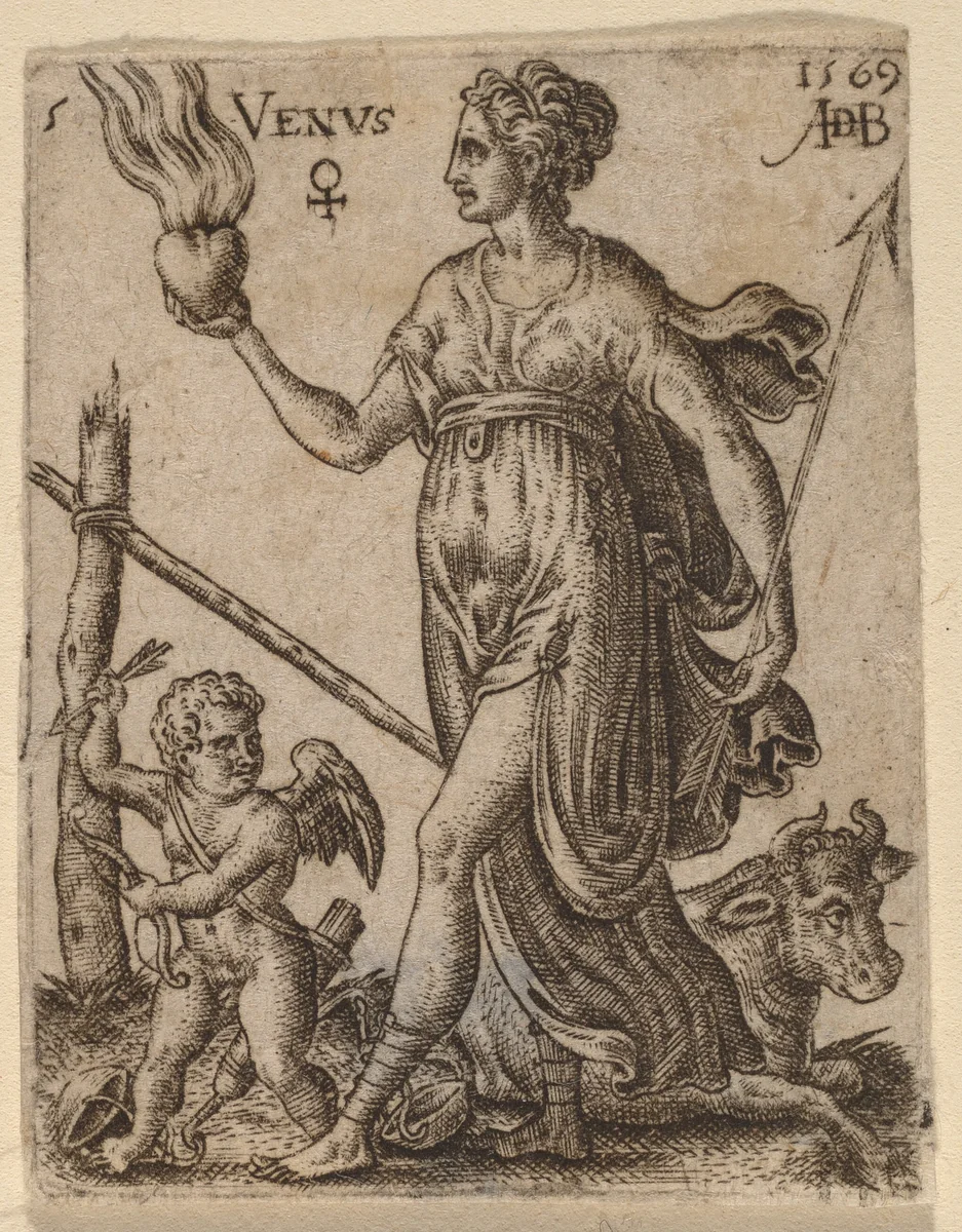 Venus by Abraham de Bruyn, print, 1569