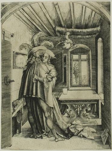 The Embrace by Master M.Z., print, 1595-1600