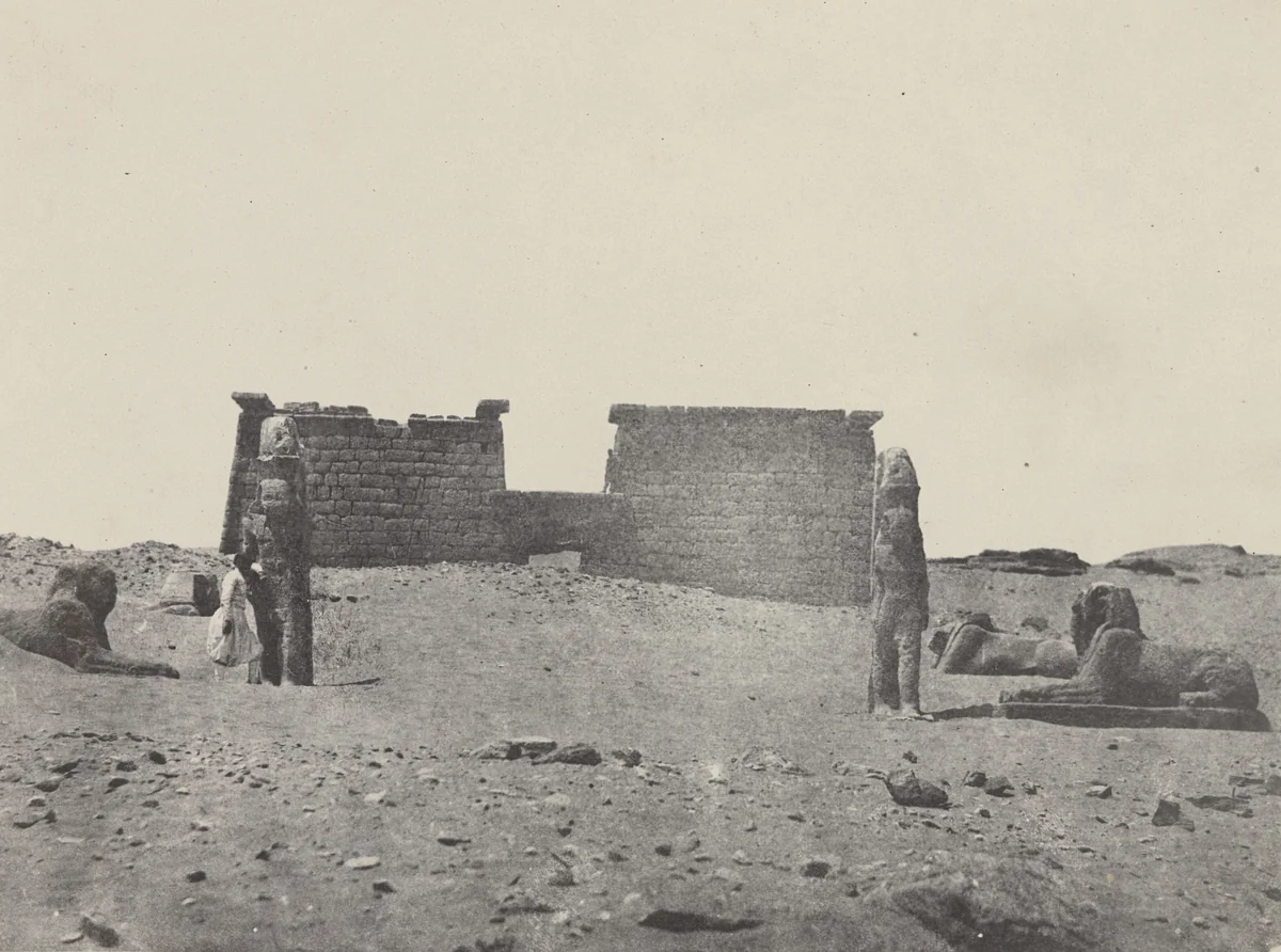 Hémi-Speos de Séboua by Maxime Du Camp, photograph, 1849