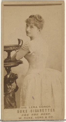 Card Number 548, Lena Congo, from the Actors and Actresses series (N145-7) issued by Duke Sons & Co. to promote Duke Cigarettes by W. Duke, Sons & Co., photograph, 1880-1889