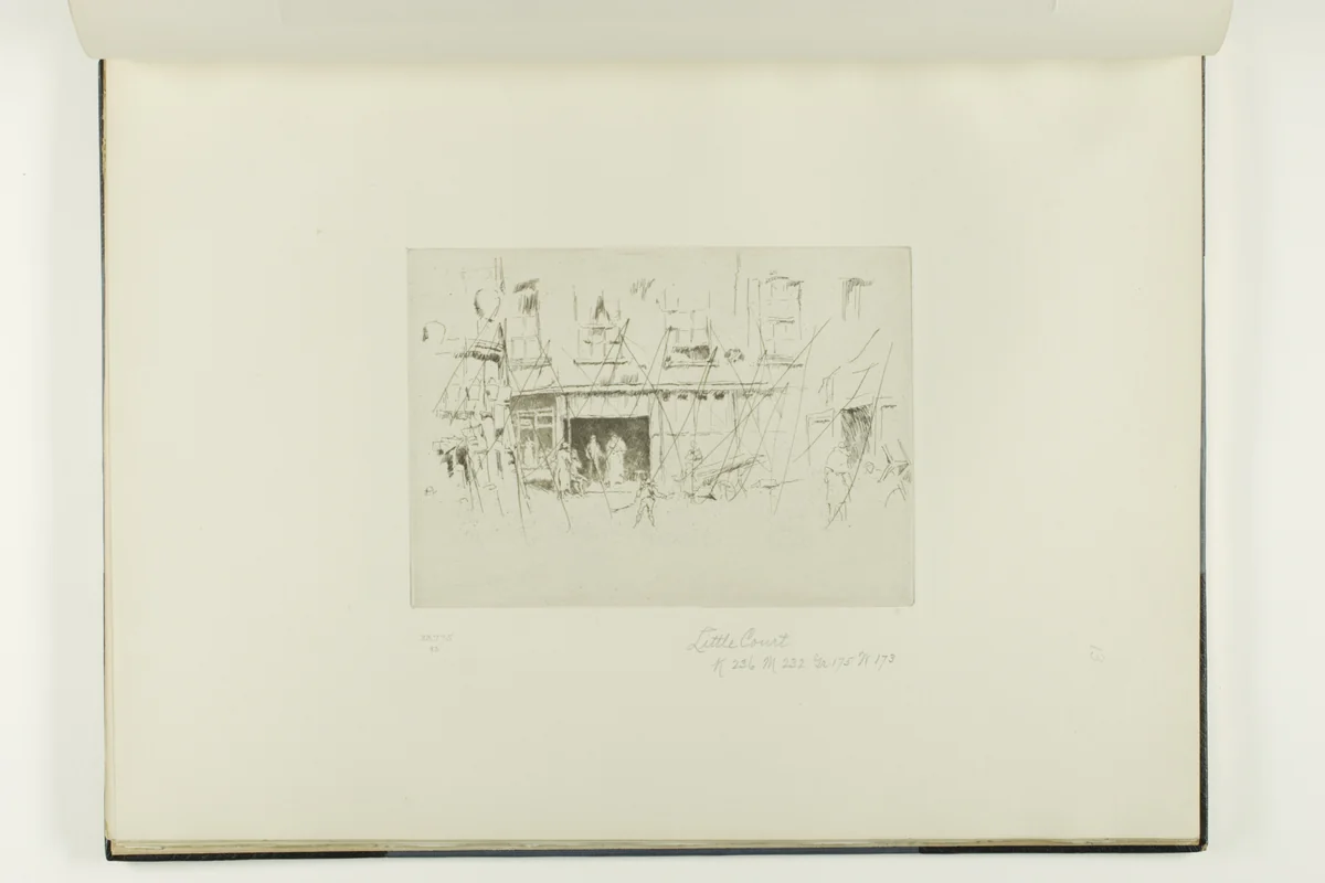 Little Court by James McNeill Whistler, print, 1880-1881