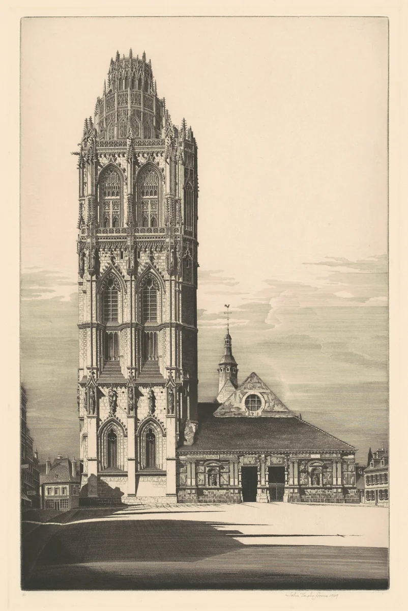 Aspiration, La Madeleine, Verneuil-Sur-Avre by John Taylor Arms; David Strang, print, 1939