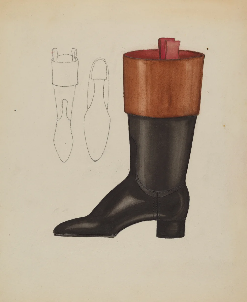 Riding Boot by Dorothy Gernon, index of american design, 1936