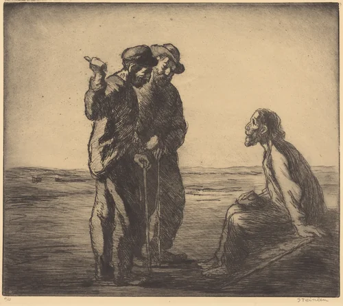 Three Companions (Les trois compagnons) by Théophile Alexandre Steinlen, print, 1912