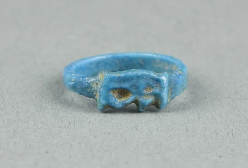 Eye of Horus (Wedjat) Finger Ring by Egyptian, metalwork, -1325