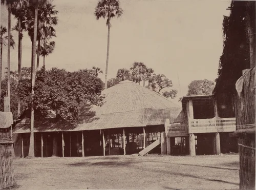 Amerapoora: Portico of the Residency by Linnaeus Tripe, photograph, 1855