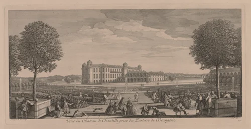 Chateau Chantilly by Jacques Rigaud, print, 1700-1750