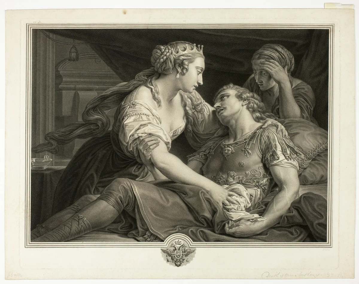 Death of Mark Antony by Johann Georg Wille
Pompeo Girolamo Batoni, print, 1778