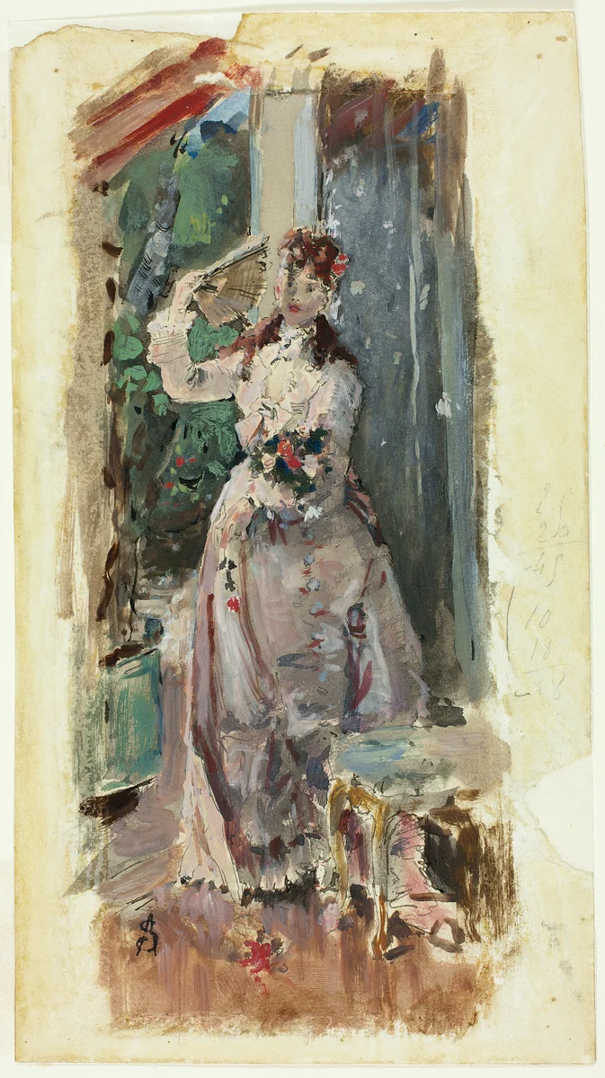 The Corner of the Balcony by Alfred Stevens, painting, 1872-1882