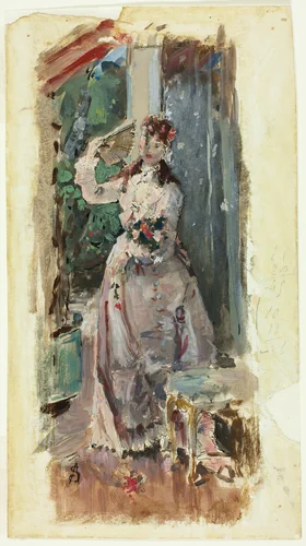 The Corner of the Balcony by Alfred Stevens, painting, 1872-1882
