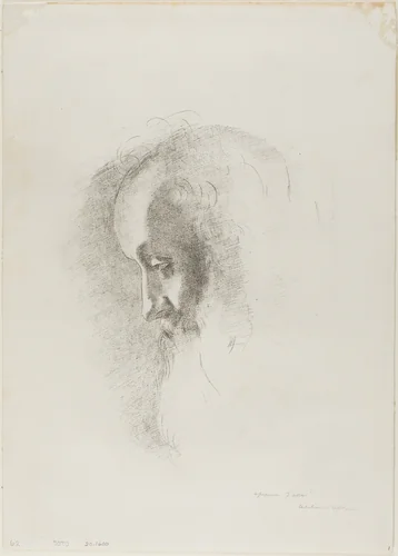 To Old Age, from Night by Odilon Redon, print, 1886