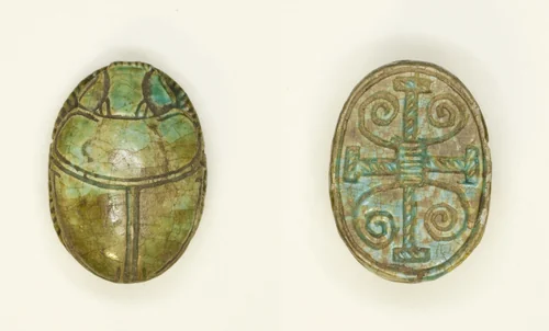 Scarab: Cross Pattern by Egyptian, other, -1650--1550