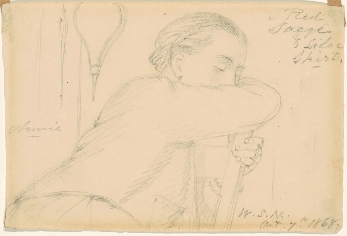 Annie by William Sidney Mount, drawing, 1868