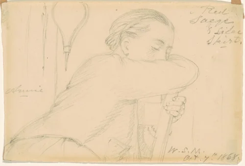Annie by William Sidney Mount, drawing, 1868