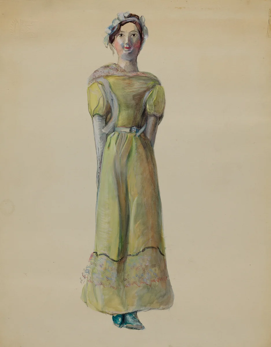 Doll by Mina Lowry, index of american design, 1936
