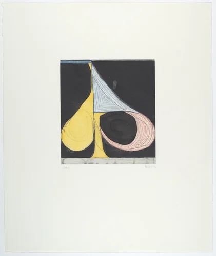 Tri-Color Spade by Richard Diebenkorn, print, 1982