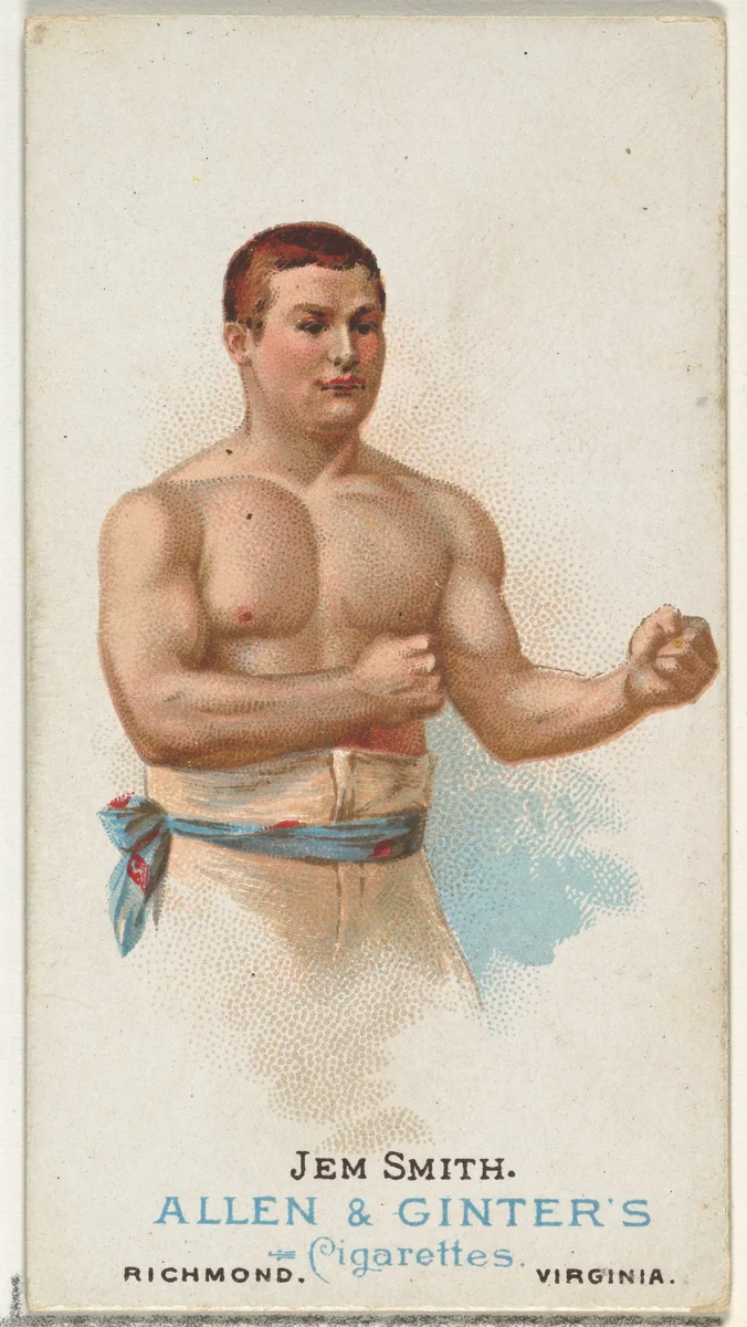Jem Smith, Pugilist, from World's Champions, Series 1 (N28) for Allen & Ginter Cigarettes by Allen & Ginter, print, 1887