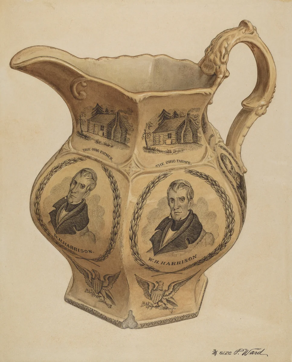 Pitcher by Paul Ward, index of american design, 1937