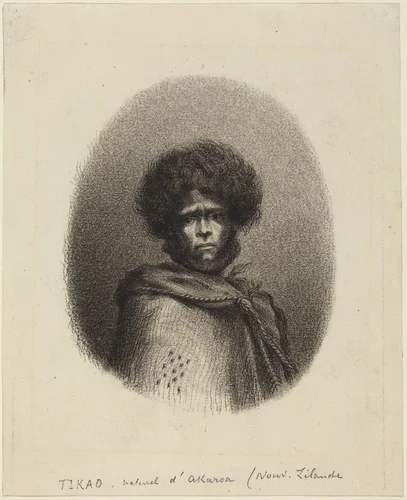 Tikao, naturel d'Akaroa by Charles Meryon, drawing, 1821-1868