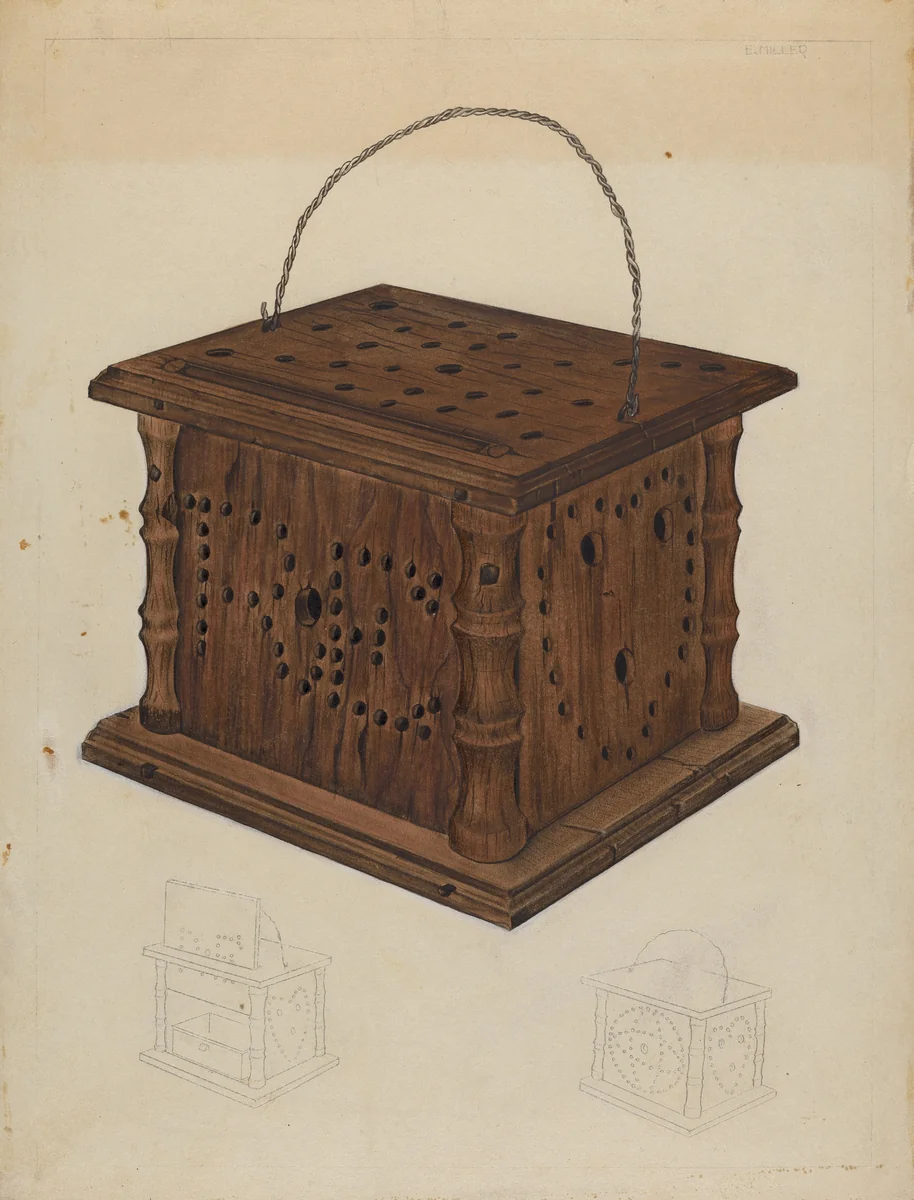 Foot Warmer by Edith Miller, index of american design, 1937
