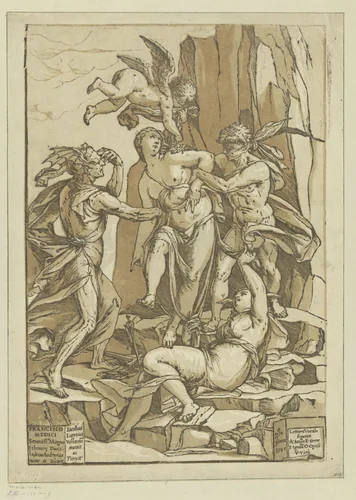 Deugd door Liefde beschermd tegen Onwetendheid, Misverstand en Verkeerde Overtuiging by Unknown, print, 1585