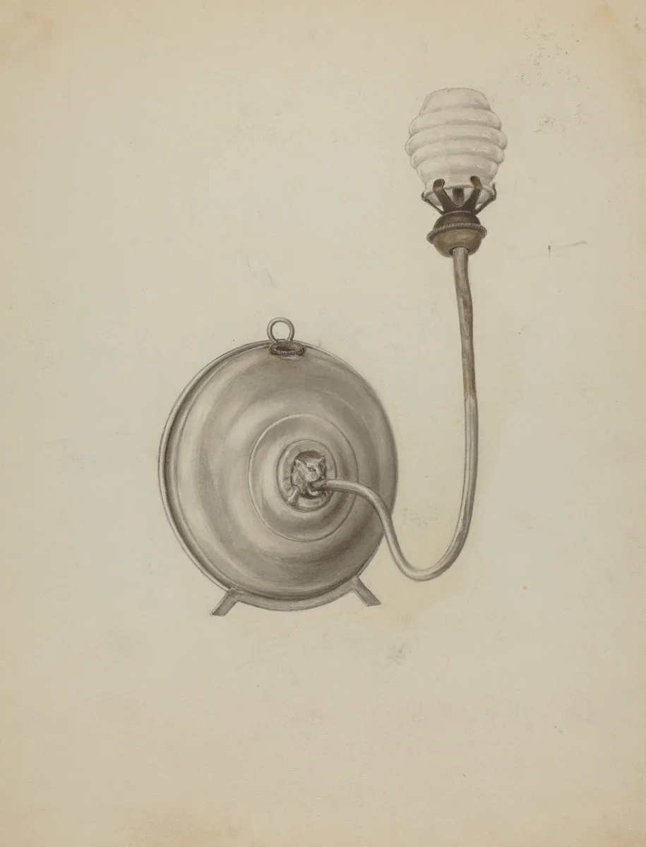 Combination Wall and Standing Lamp by Jacob Lipkin, index of american design, 1938