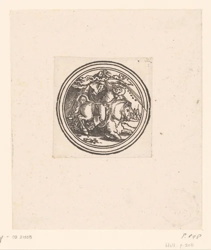Bekering van apostel Paulus by anonymous, print, 1510-1550
