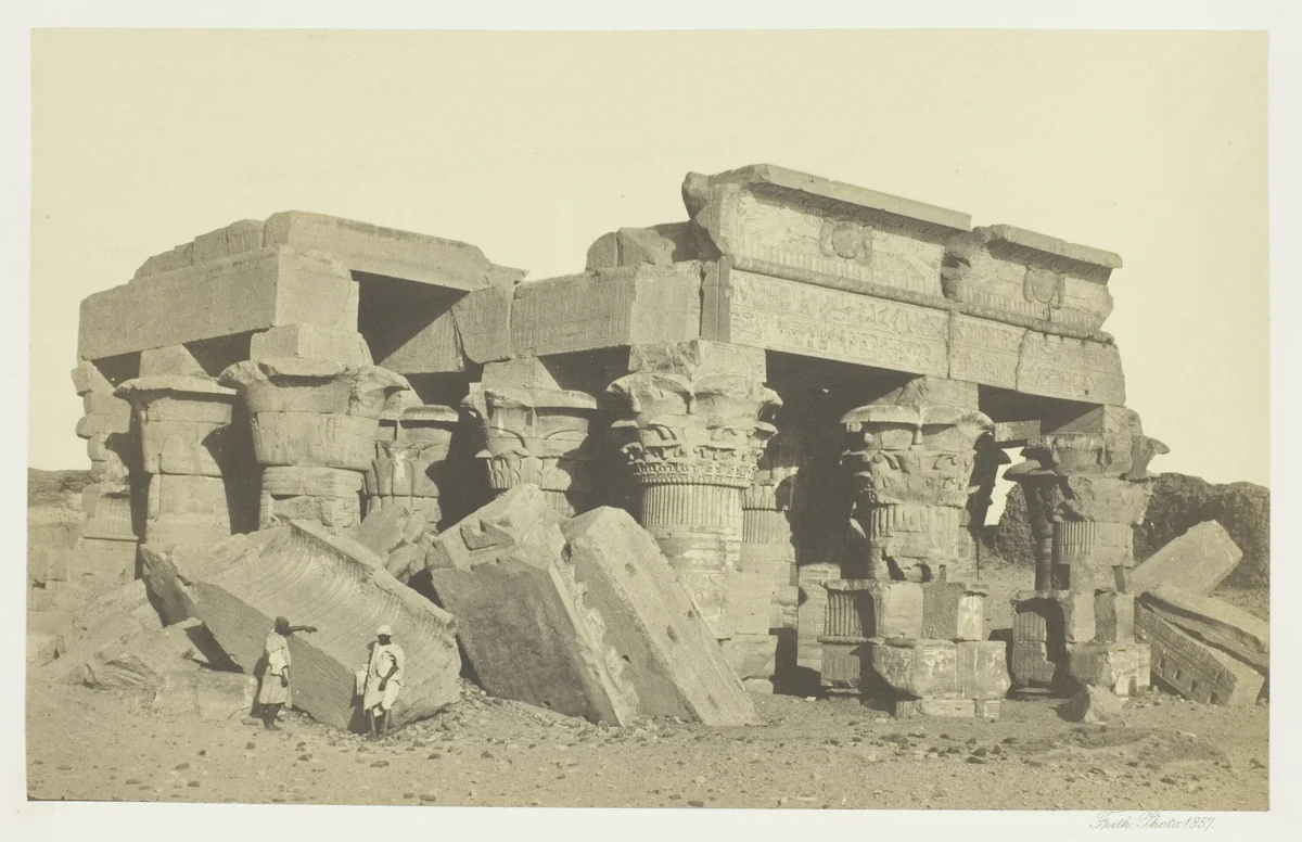 Koum Ombo, Upper Egypt by Francis Frith, photograph, 1857