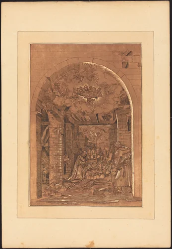 The Adoration of the Shepherds by Johann Gottlieb Prestel, portfolio, 1782-1785