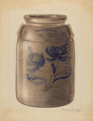 Jar by Gertrude Lemberg, index of american design, 1936