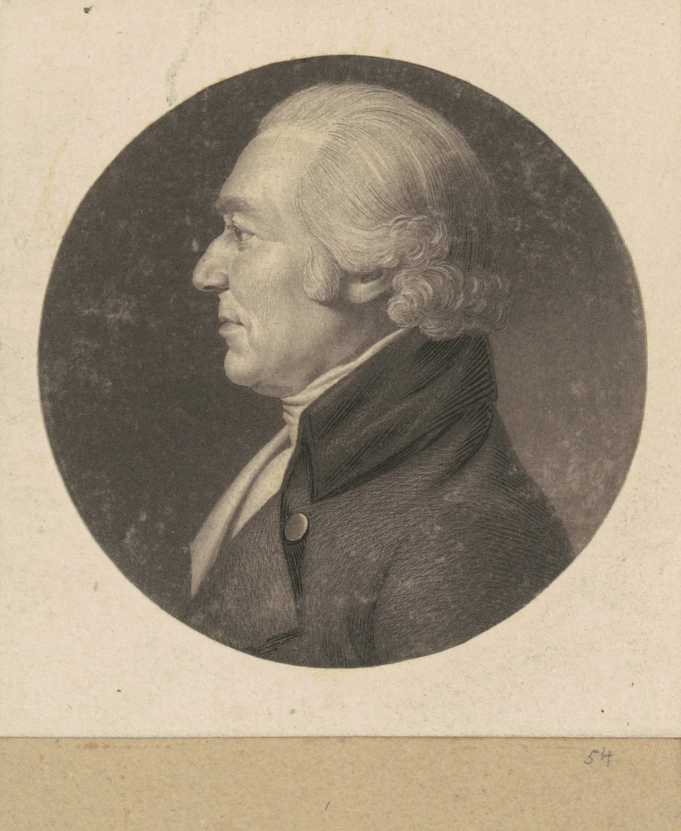 Unidentified Man by Charles B. J. Févret de Saint-Mémin, print, 1798-1803