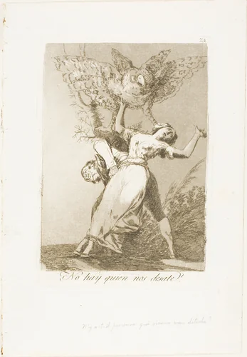 Can't anyone untie us?, plate 75 from Los Caprichos by Francisco José de Goya, print, 1797-1799
