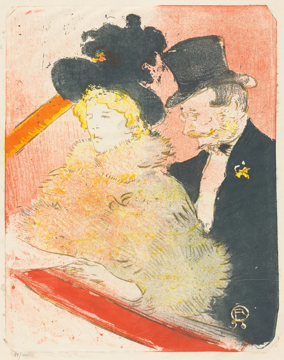 At the Concert (Au concert) by Henri de Toulouse-Lautrec, print, 1864-1901