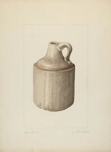 One Gallon Jug by A.R. Tolman, index of american design, 1935-1942
