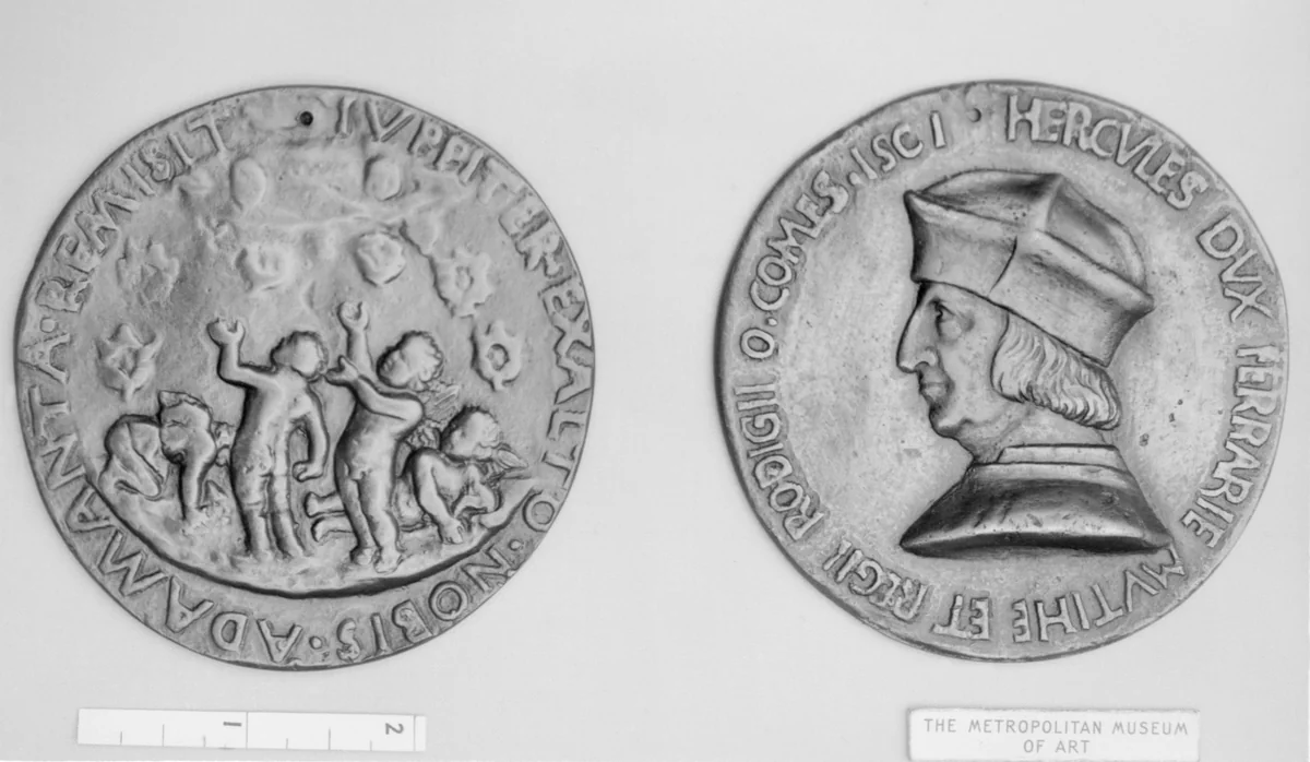 Hercules I (d'Este), Second Duke of Ferrara (1431–1505) by Giovanni Antonio da Foligno, metalwork, 1485-1499