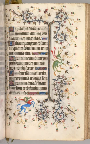 Hours of Charles the Noble, King of Navarre (1361-1425): fol. 190r, Text by Master of the Brussels Initials and Associates, book, 1400-1410