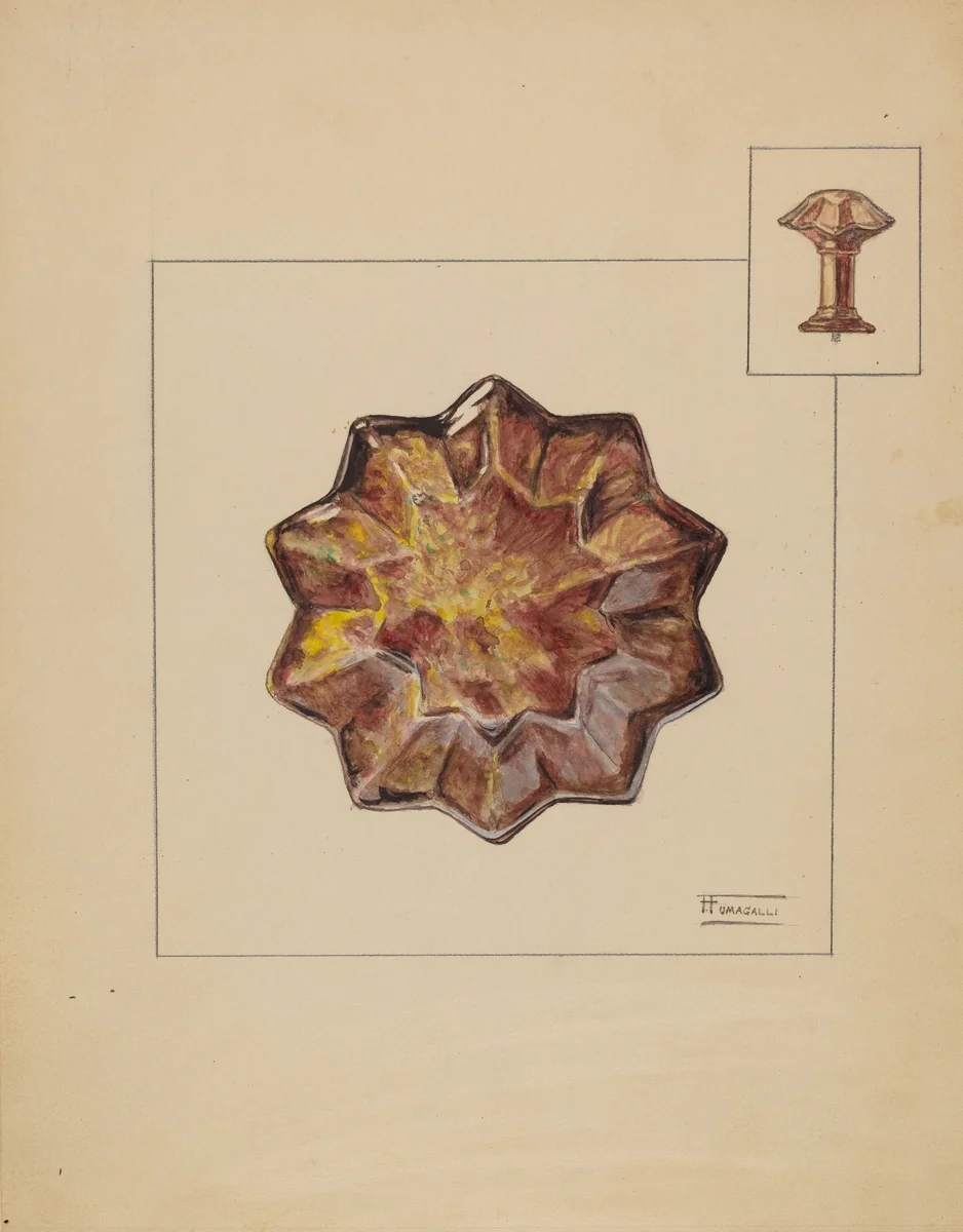 Curtain Tie Back by Frank Fumagalli, index of american design, 1936