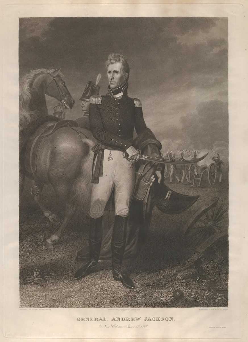 General Andrew Jackson by Asher Brown Durand, print, 1828