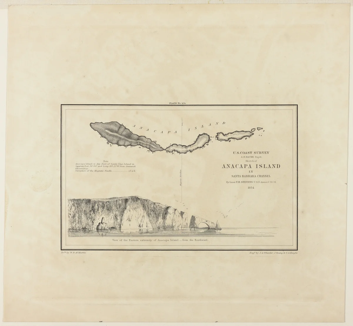 Anacapa Island by James McNeill Whistler, print, 1854