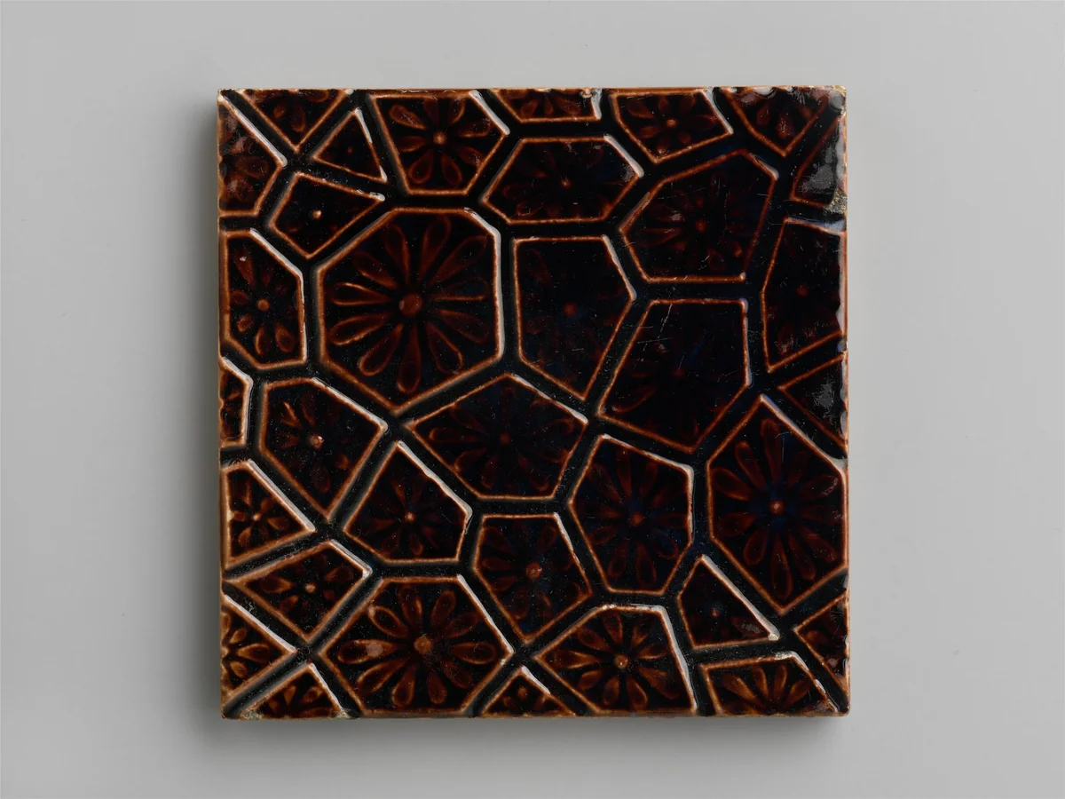 Tile by J. and J. G. Low Art Tile Works, artwork, 1879-1884