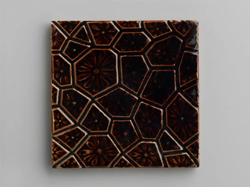 Tile by J. and J. G. Low Art Tile Works, artwork, 1879-1884