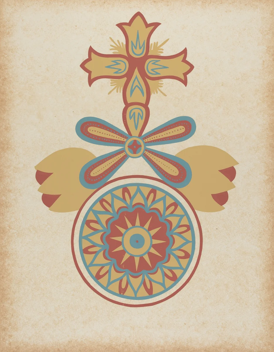 Santa Barbara Mission Doorway Design from the portfolio "Decorative Art of Spanish California" by American 20th Century, index of american design, 1935-1942